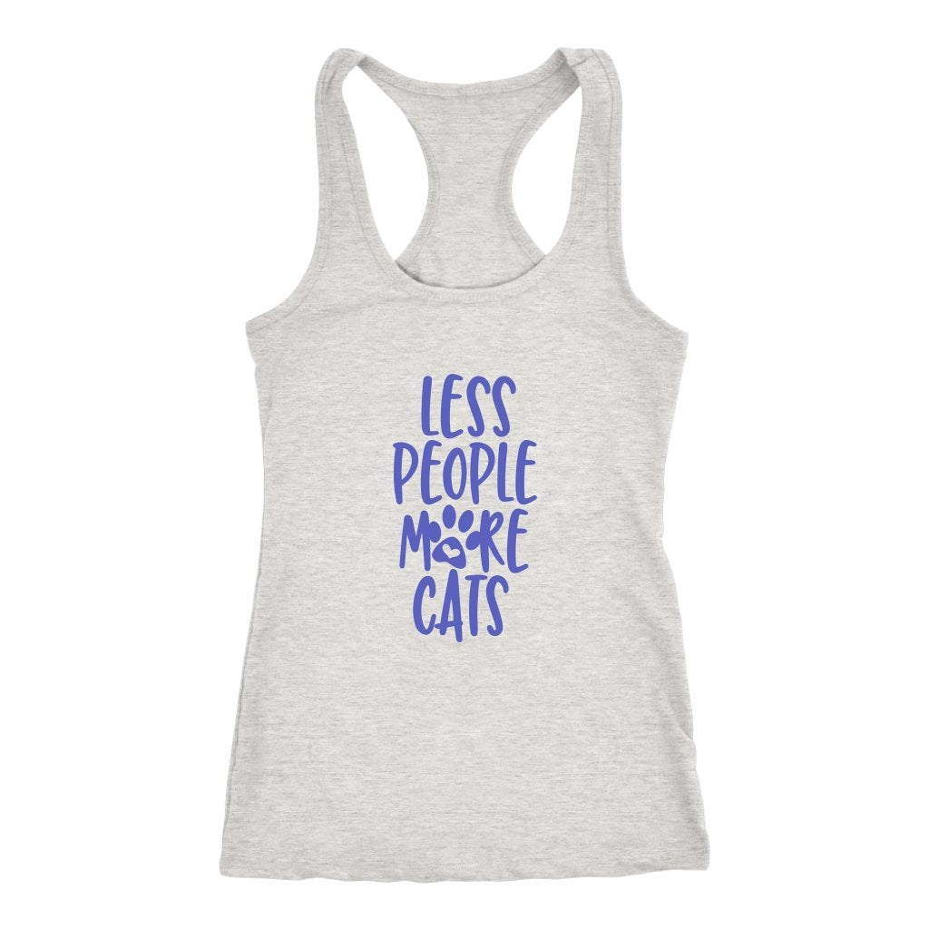 Less People More Cats Racerback TankT-shirt - My E Three