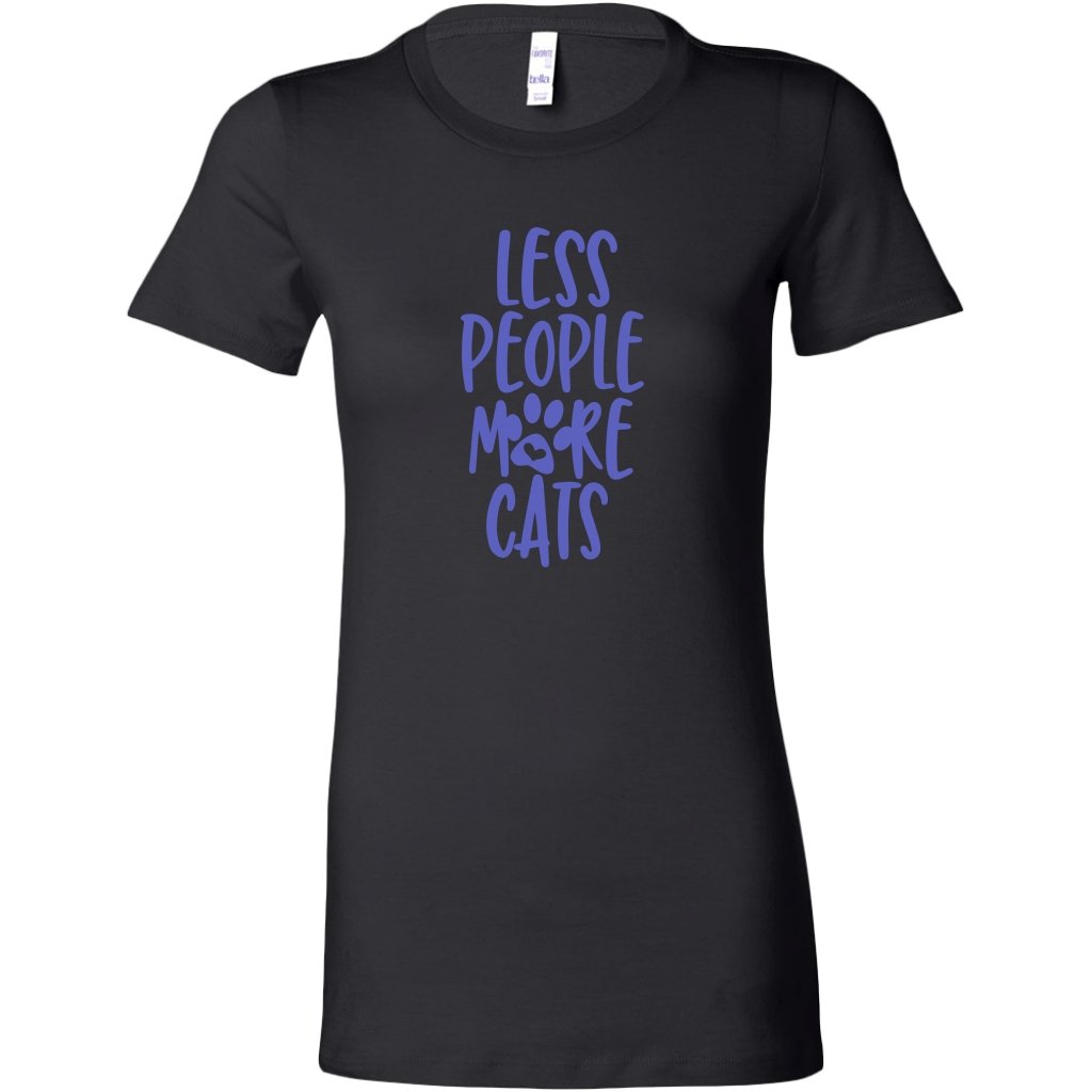 Less People More Cats Womens ShirtT-shirt - My E Three