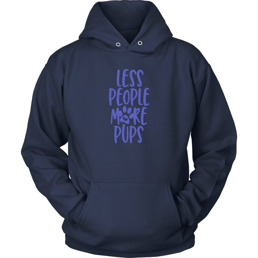 Less People More Pups Unisex HoodieT-shirt - My E Three
