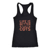 Life is Better With Cats Racerback TankT-shirt - My E Three