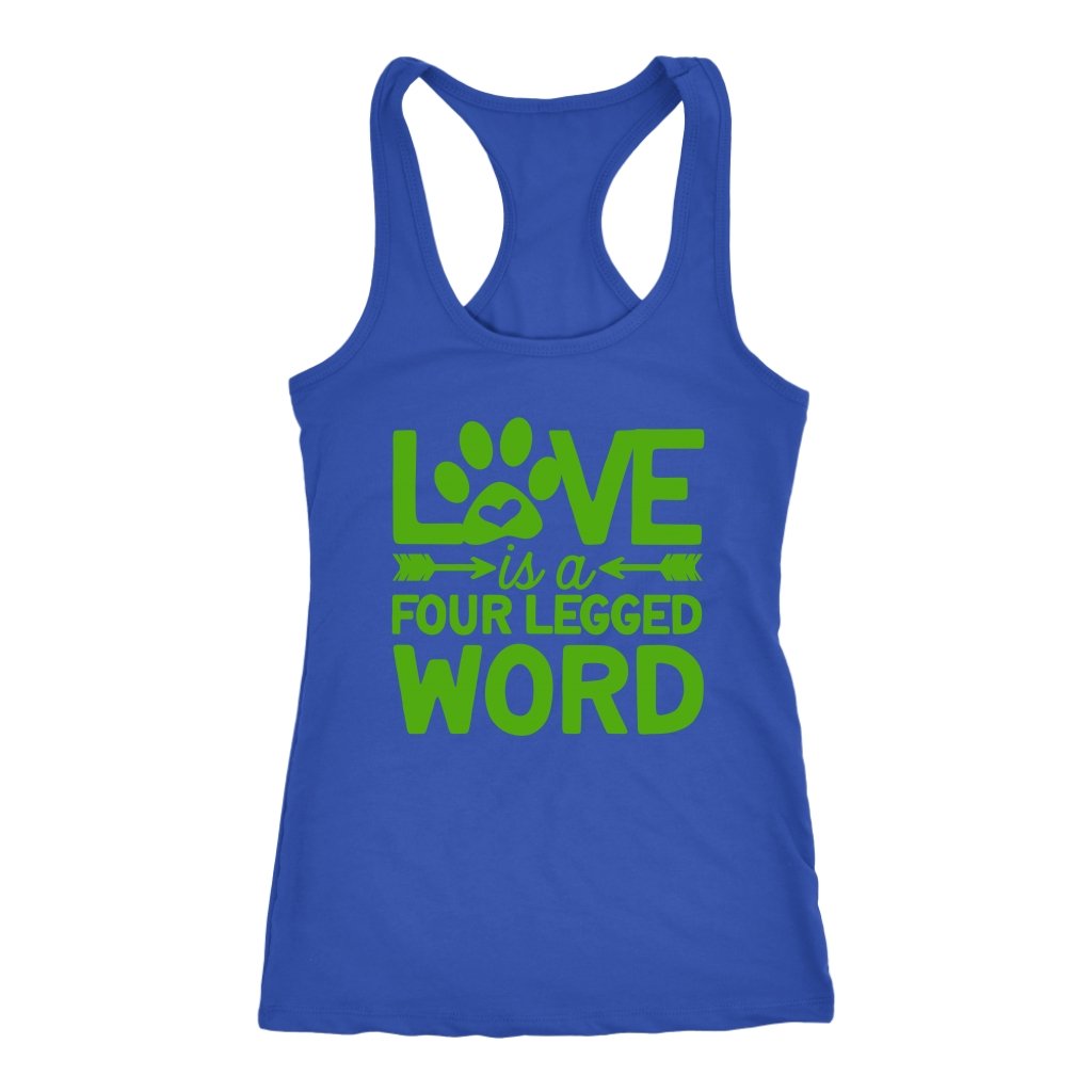 Love is four Leggend Word Racerback TankT-shirt - My E Three