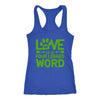 Love is four Leggend Word Racerback TankT-shirt - My E Three