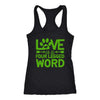 Love is four Leggend Word Racerback TankT-shirt - My E Three