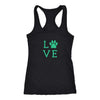 Load image into Gallery viewer, Love is Square Racerback TankT-shirt - My E Three