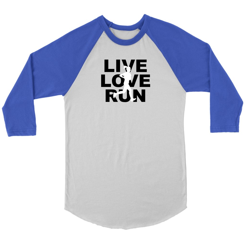 Love Love Run Unisex 3/4 RaglanT-shirt - My E Three