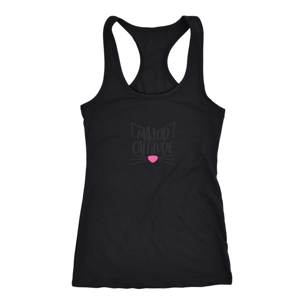Major Cattitude Racerback TankT-shirt - My E Three