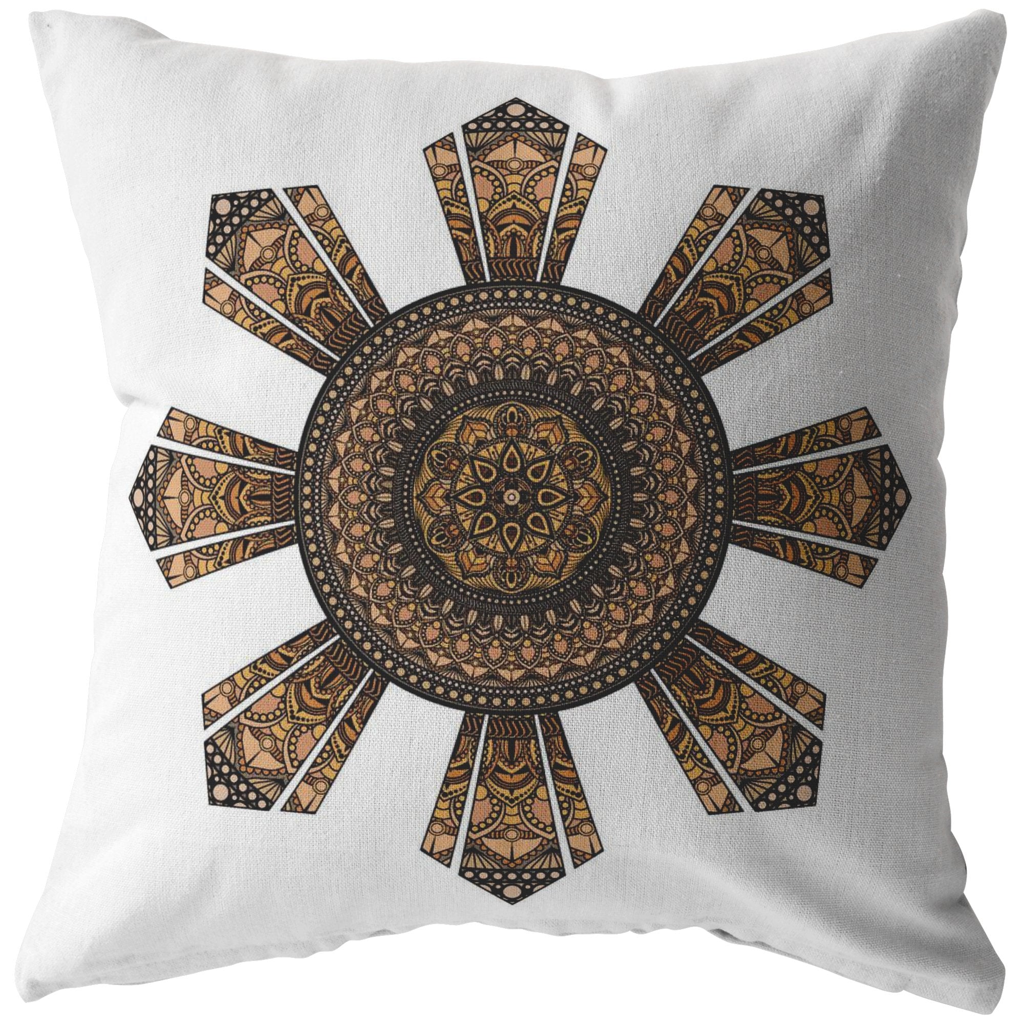 Mandala Filipino Sun Broadcloth PillowPillows Multi - My E Three