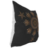 Load image into Gallery viewer, Mandala Filipino Sun &amp; Stars - Black boradcloth pillowsPillows Multi - My E Three