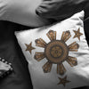 Mandala Filipino Sun & Stars - White boradcloth pillowsPillows Multi - My E Three