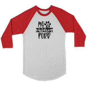 My Children Purr Unisex 3/4 RaglanT-shirt - My E Three
