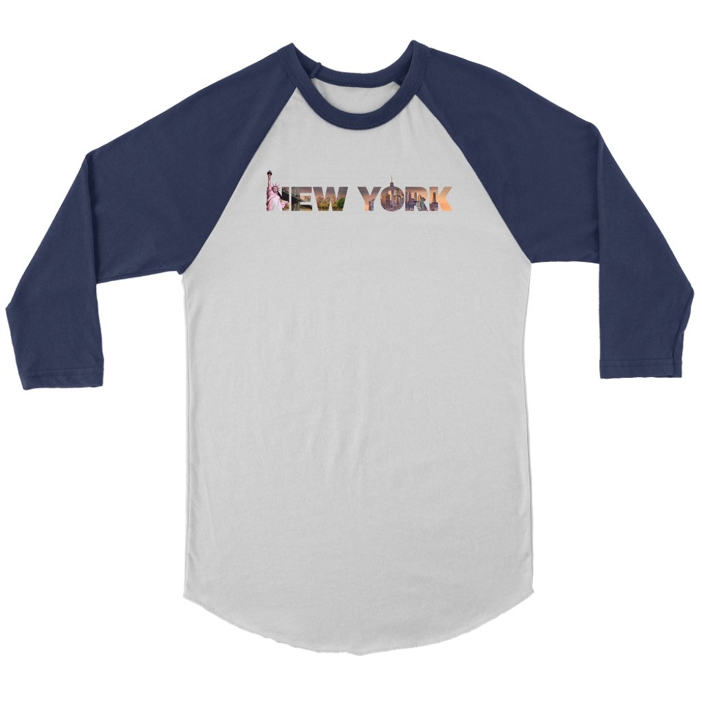 New York Unisex 3/4 RaglanT-shirt - My E Three