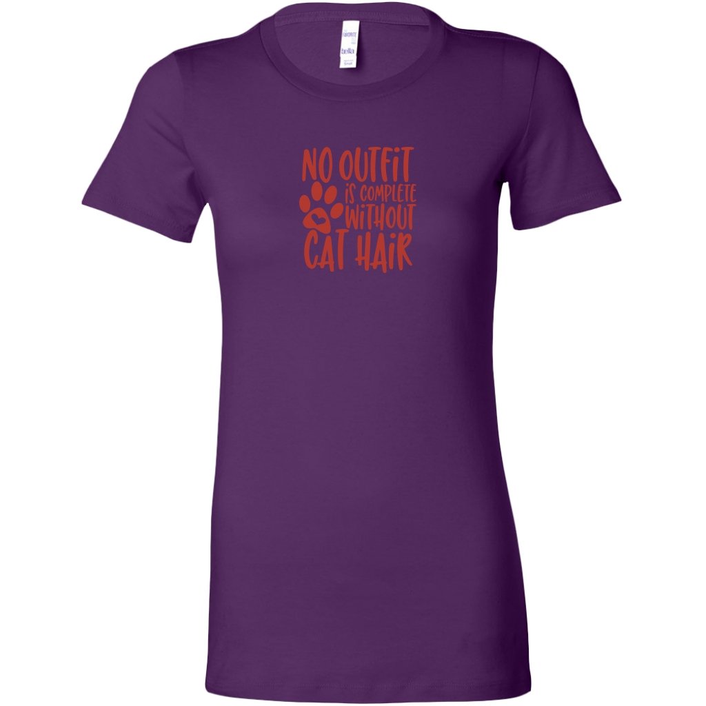No Outfits is Complete Without Cat Hair Womens ShirtT-shirt - My E Three