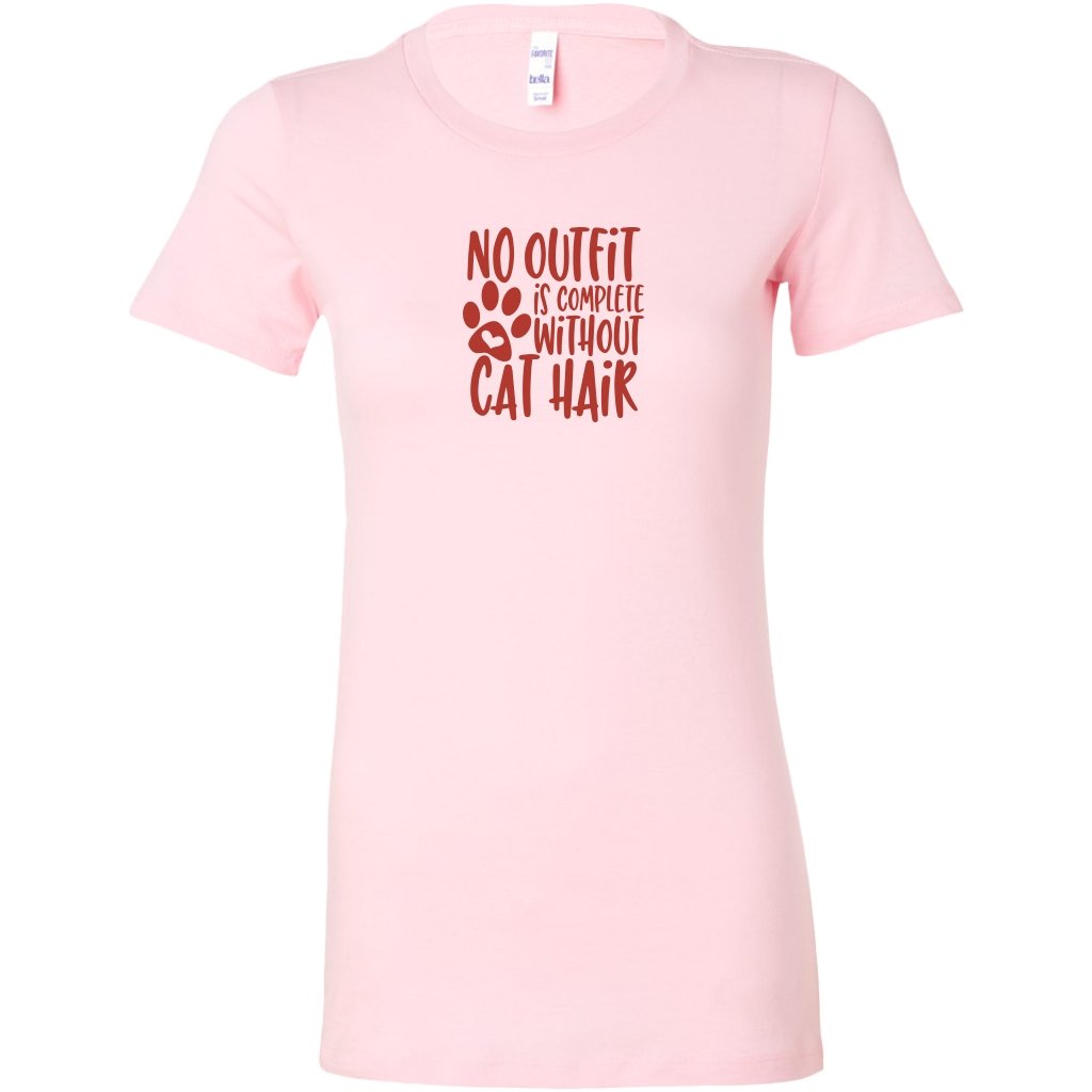 No Outfits is Complete Without Cat Hair Womens ShirtT-shirt - My E Three