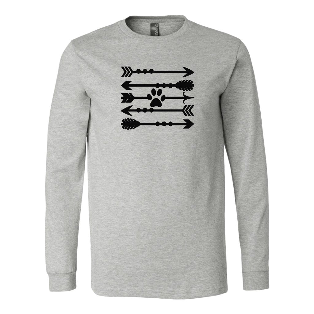 Paw Print Arrows Long Sleeve ShirtT-shirt - My E Three