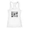 Load image into Gallery viewer, Paw Print Arrows Racerback TankT-shirt - My E Three