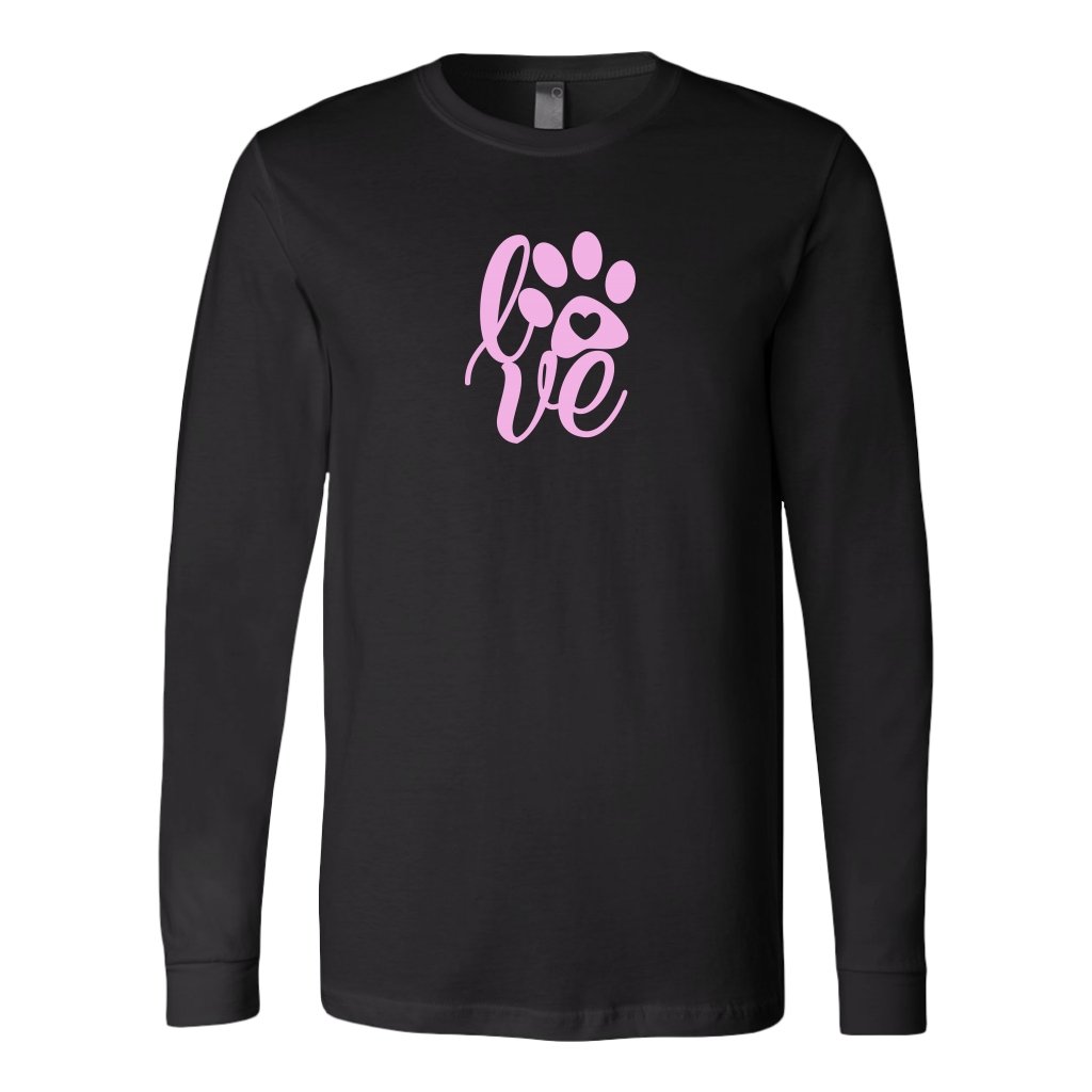 Paw Print Love Long Sleeve ShirtT-shirt - My E Three