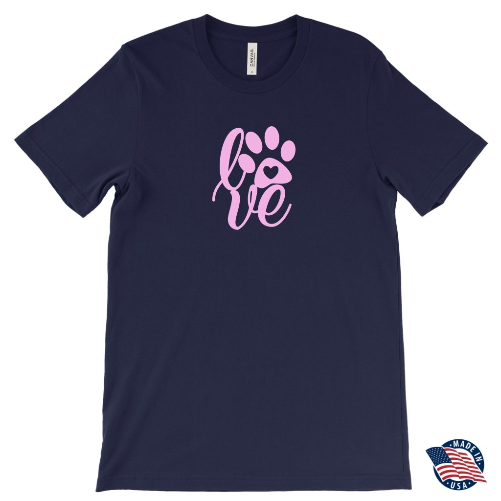 Paw Print Love T-ShirtT-shirt - My E Three