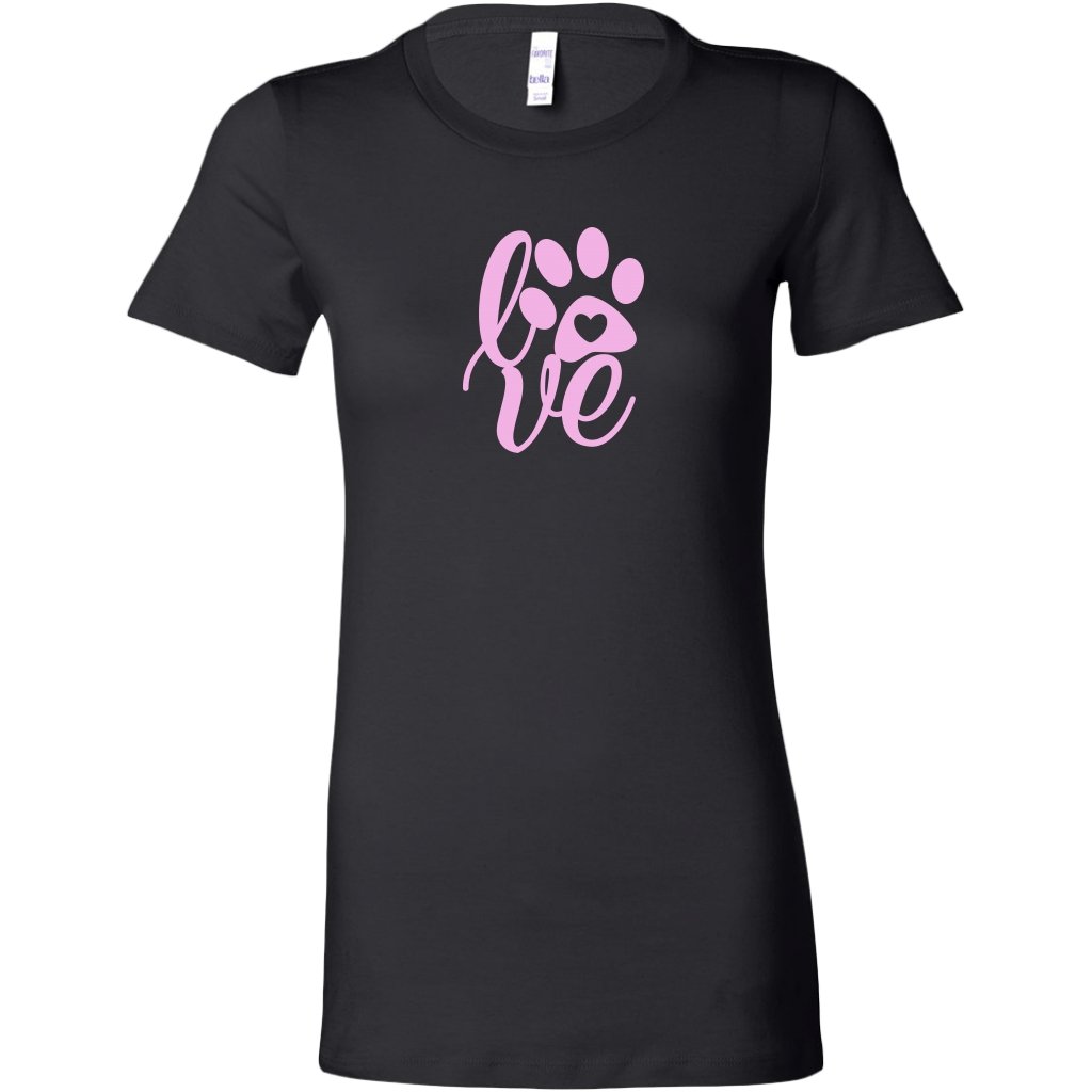 Paw Print Love Womens ShirtT-shirt - My E Three