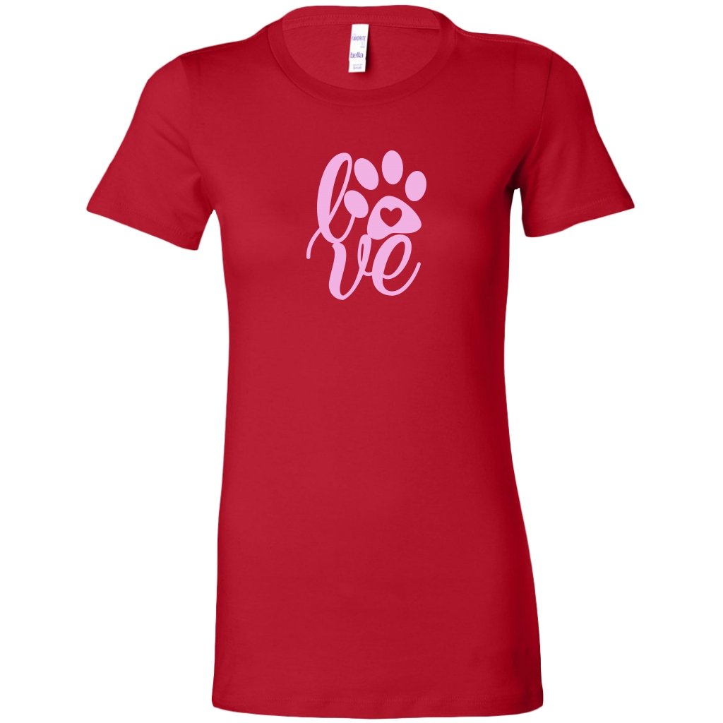 Paw Print Love Womens ShirtT-shirt - My E Three