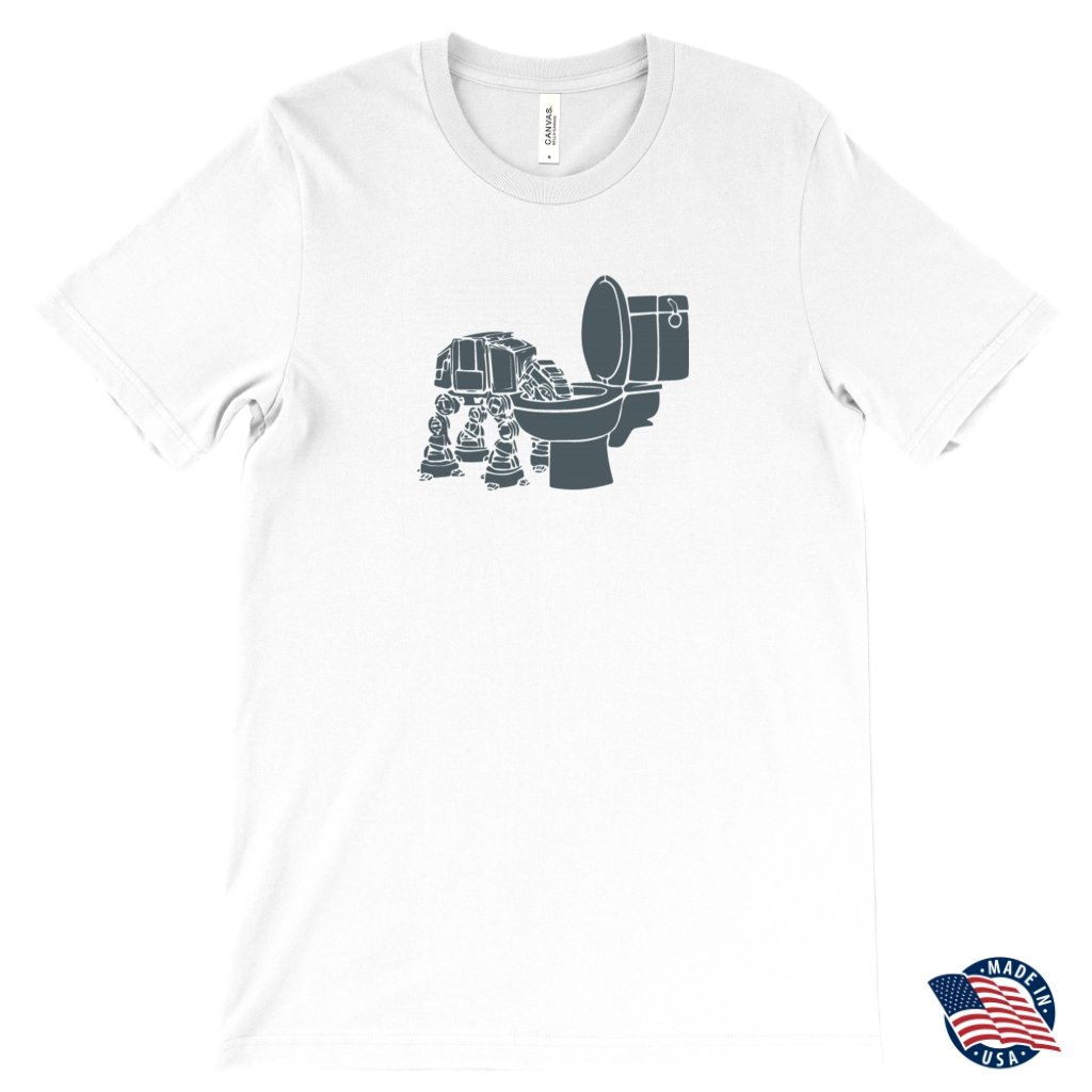 Pet Robot in Toilet Unisex T-ShirtT-shirt - My E Three