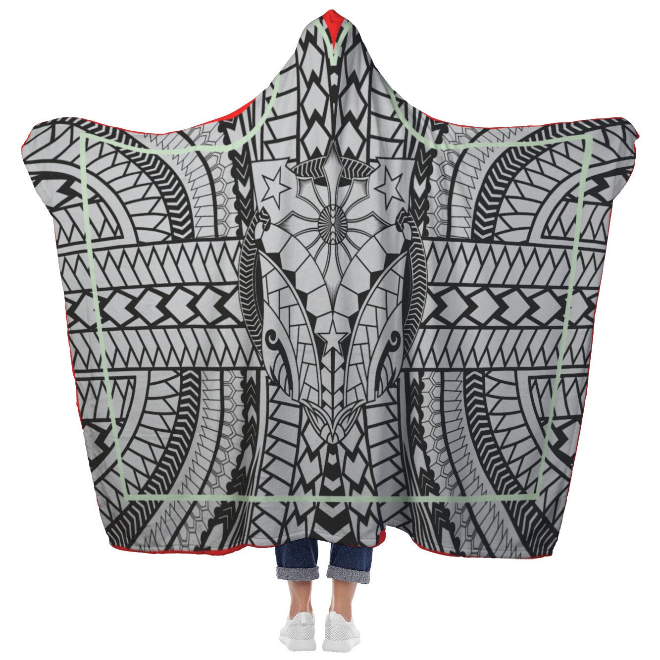 Polynesian Tattoo Hooded BlanketHome Goods - My E Three