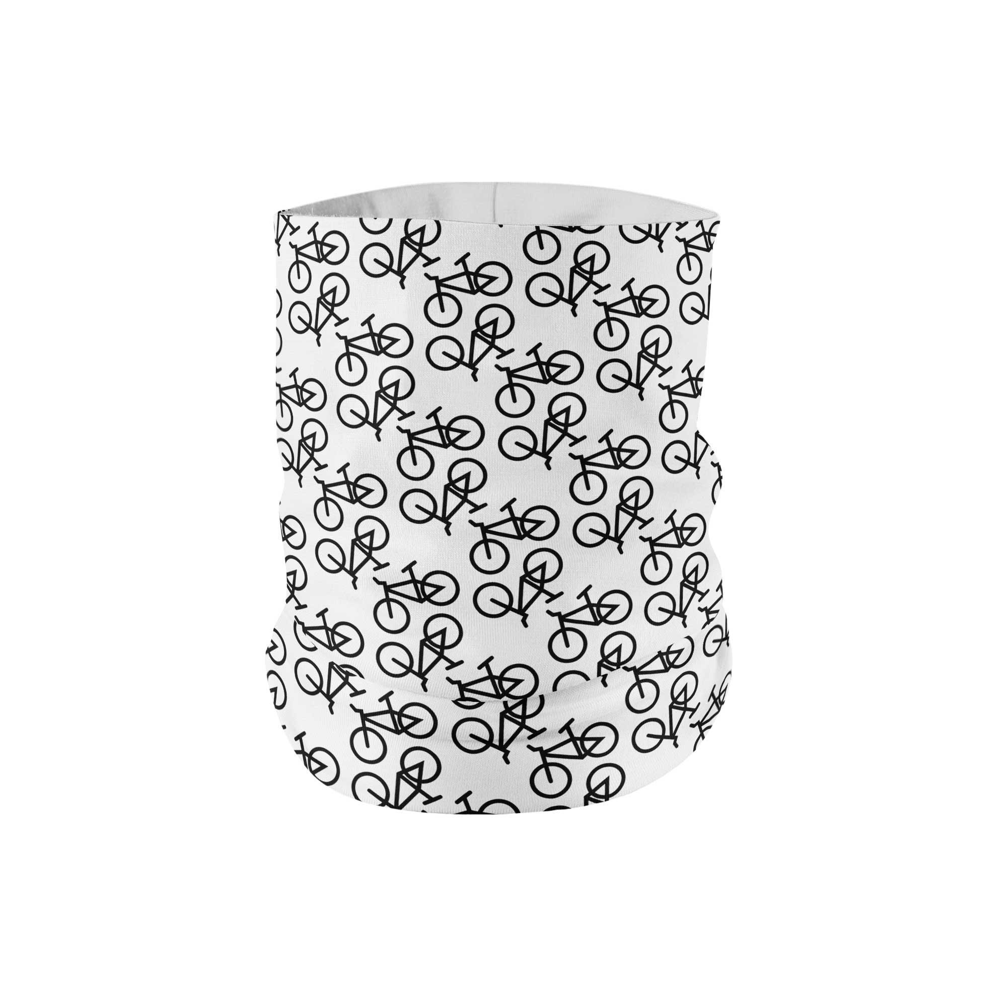 White Bike Neck Gaiter fits Kids, Youth and PetiteNeck Gaiter - My E Three