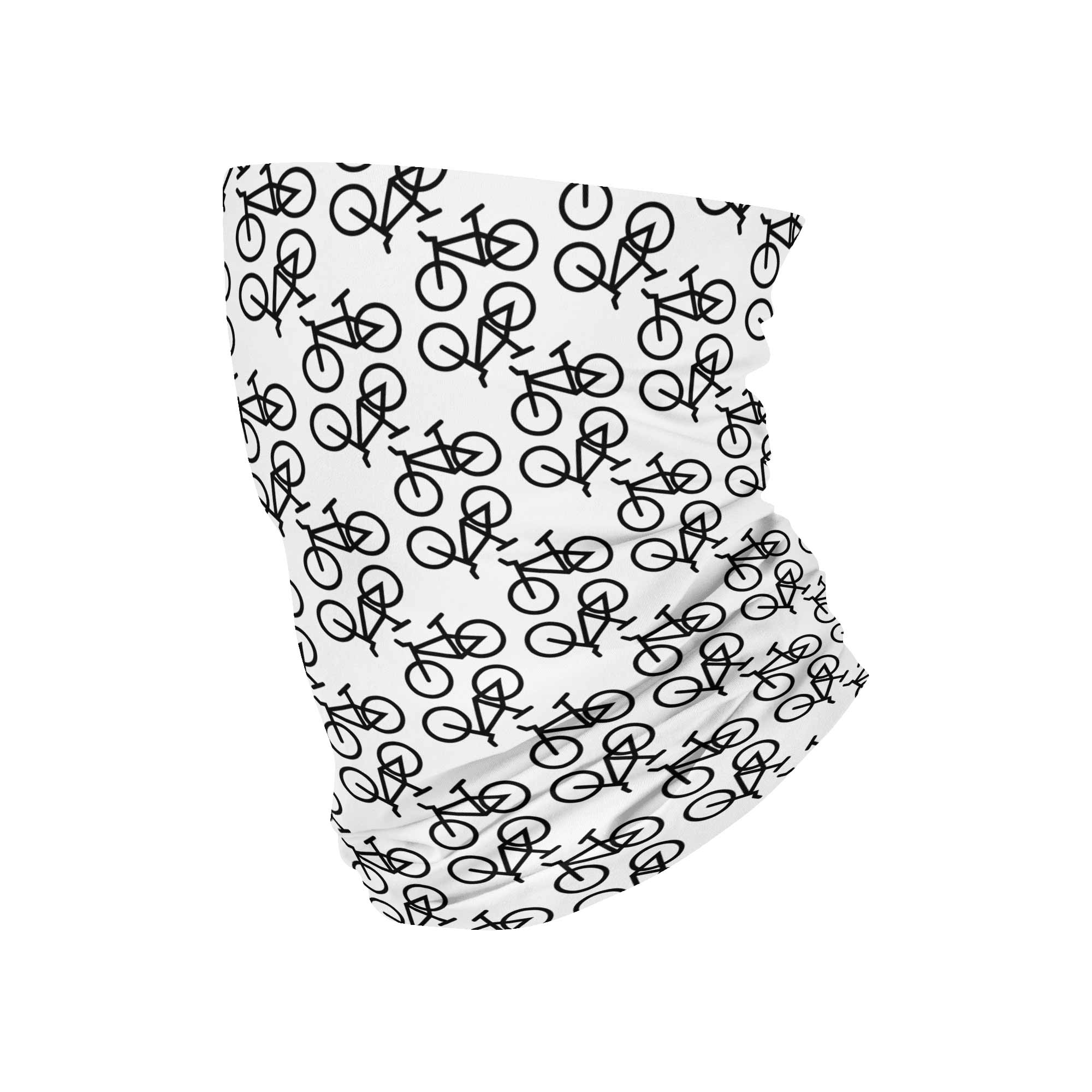 White Bike Neck Gaiter fits Kids, Youth and PetiteNeck Gaiter - My E Three