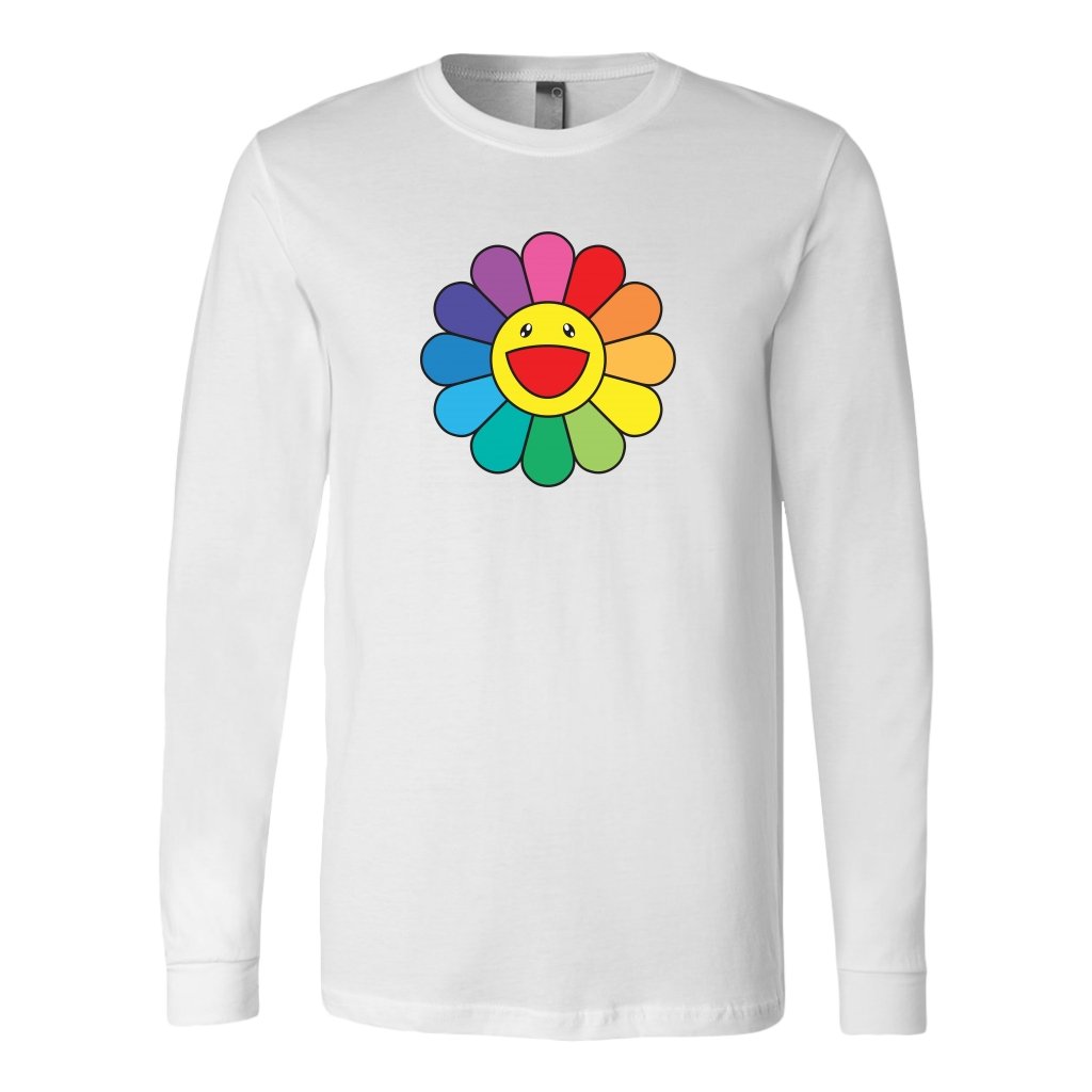 Pretty Flower Ranbow Long Sleeve ShirtT-shirt - My E Three