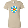 Pretty Flower White&Blue Womens ShirtT-shirt - My E Three