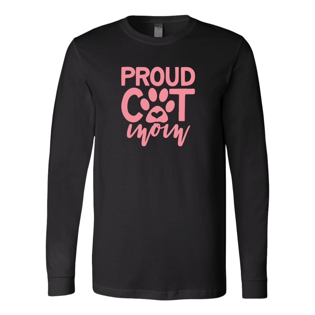 Proud Cat Mom Long Sleeve ShirtT-shirt - My E Three