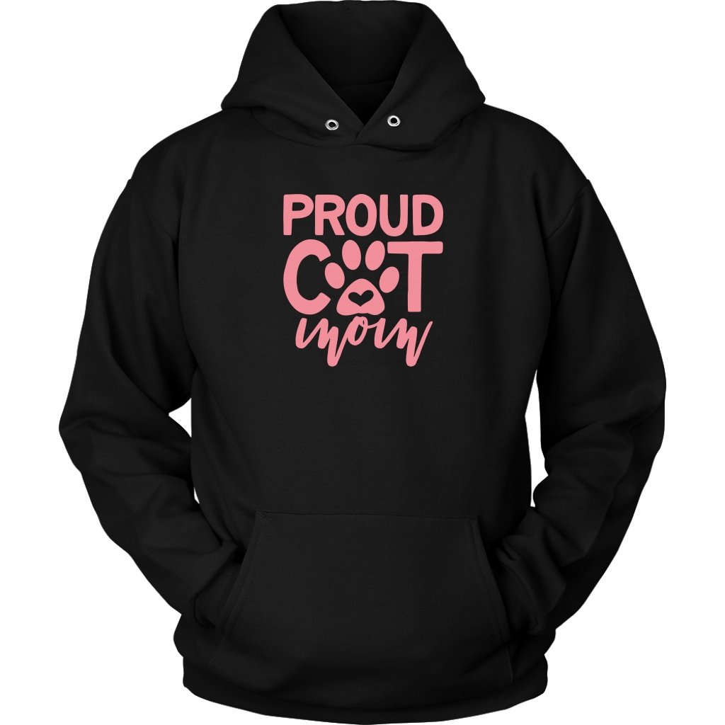 Proud Cat Mom Unisex HoodieT-shirt - My E Three