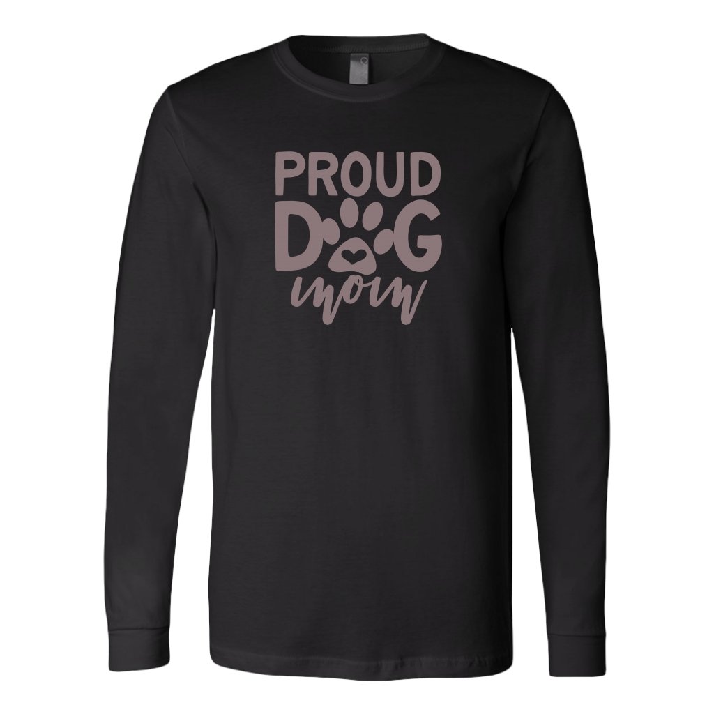 Proud Dog Mom Long Sleeve ShirtT-shirt - My E Three