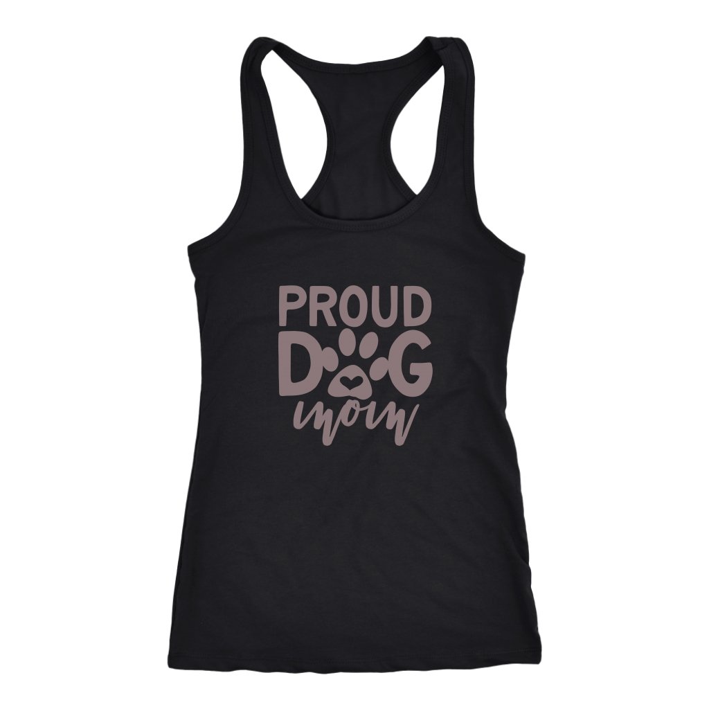 Proud Dog Mom Racerback TankT-shirt - My E Three