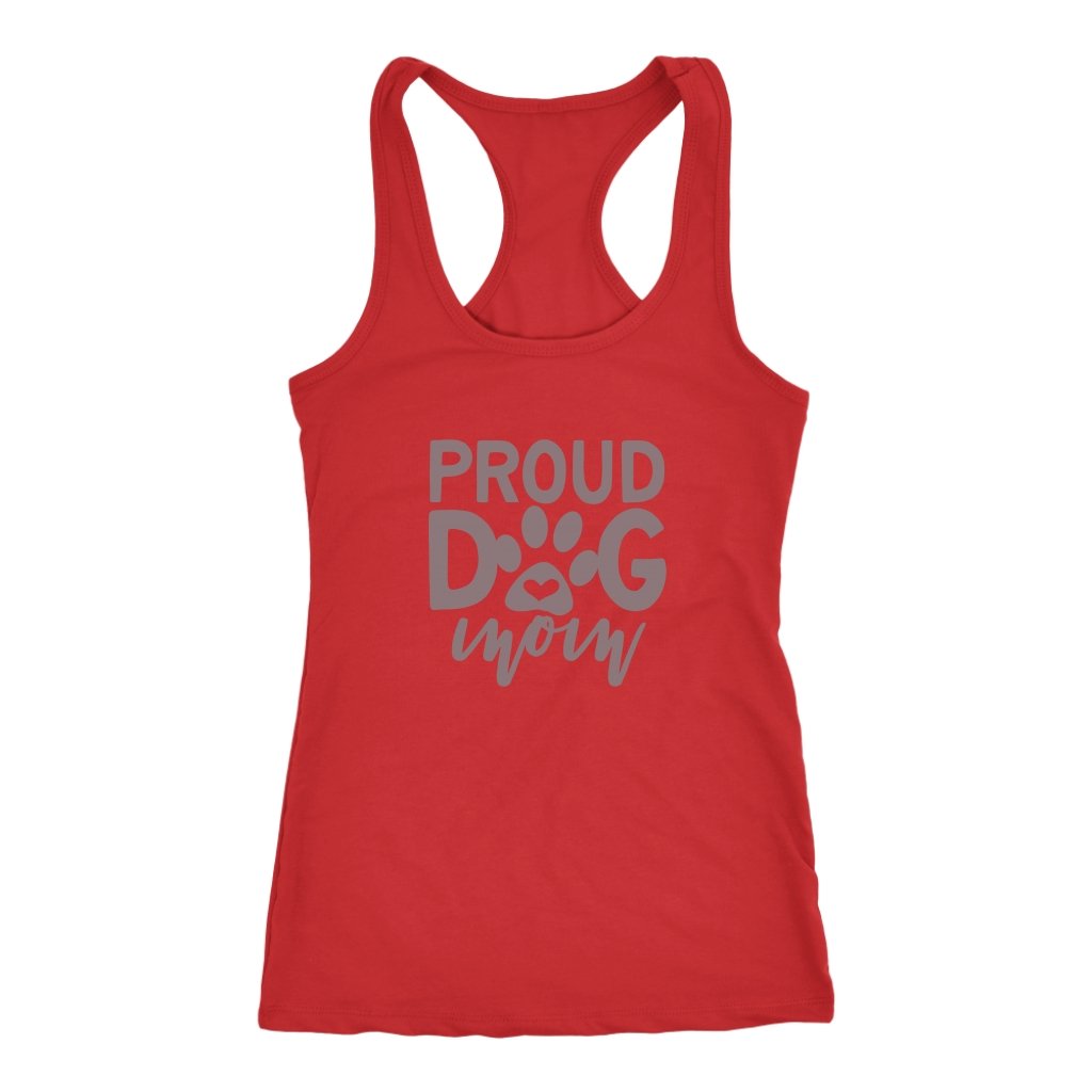 Proud Dog Mom Racerback TankT-shirt - My E Three