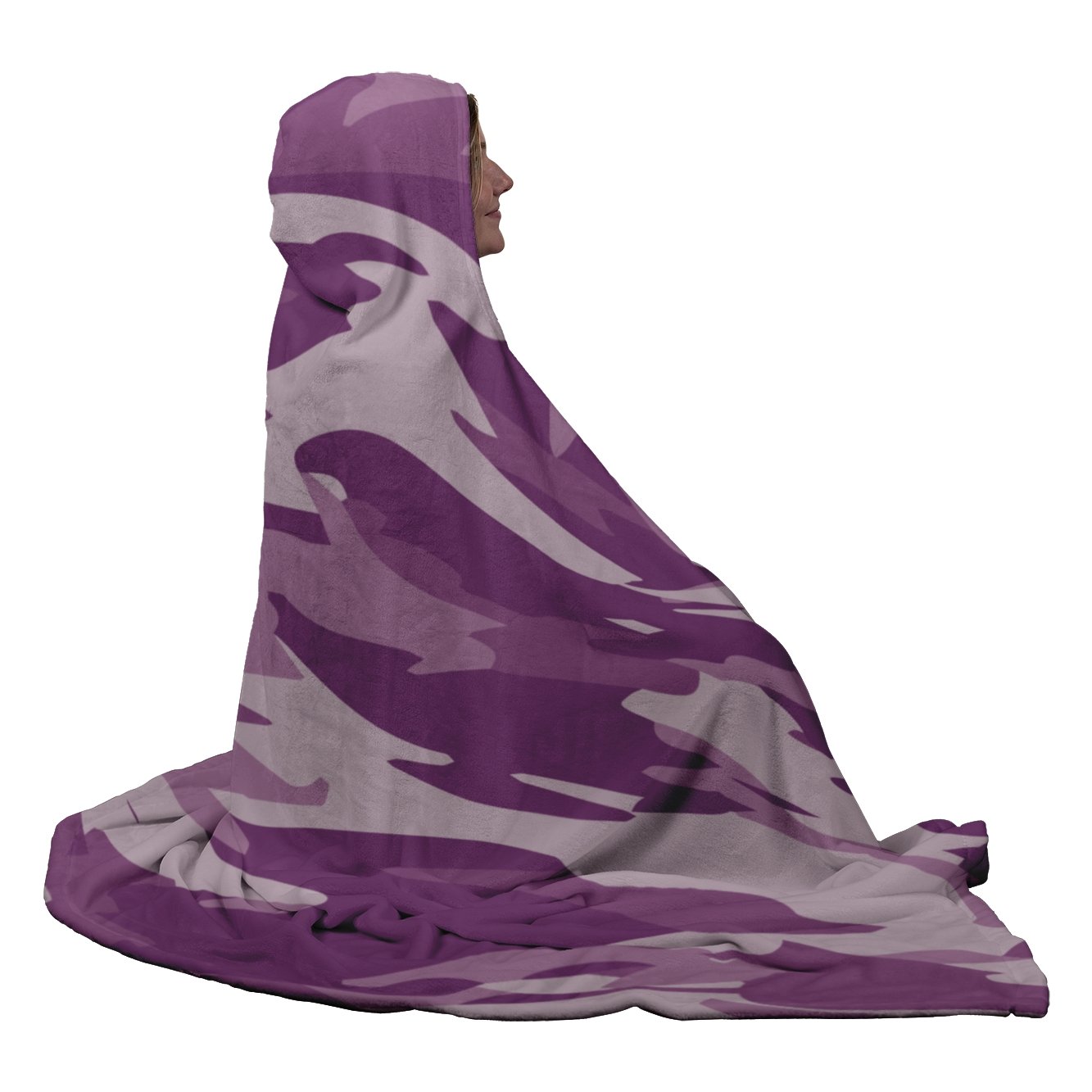 Purple Camo Hooded BlanketHooded Blanket - My E Three