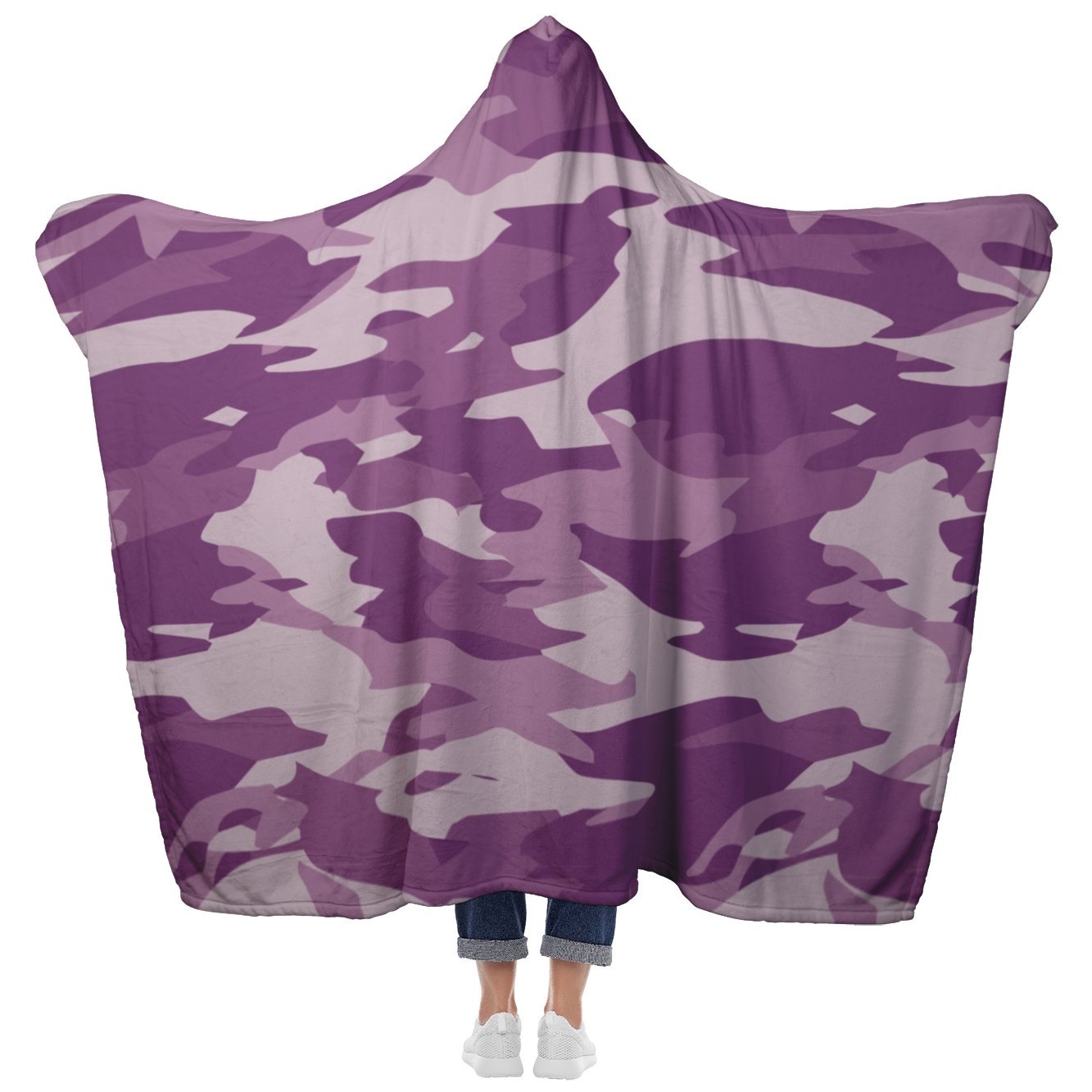 Purple Camo Hooded BlanketHooded Blanket - My E Three