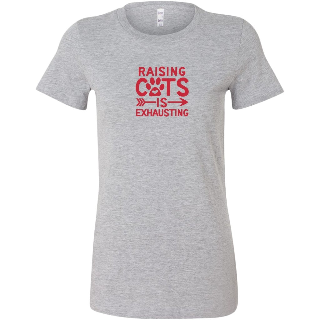 Raising Cats is Exhaustng Womens ShirtT-shirt - My E Three