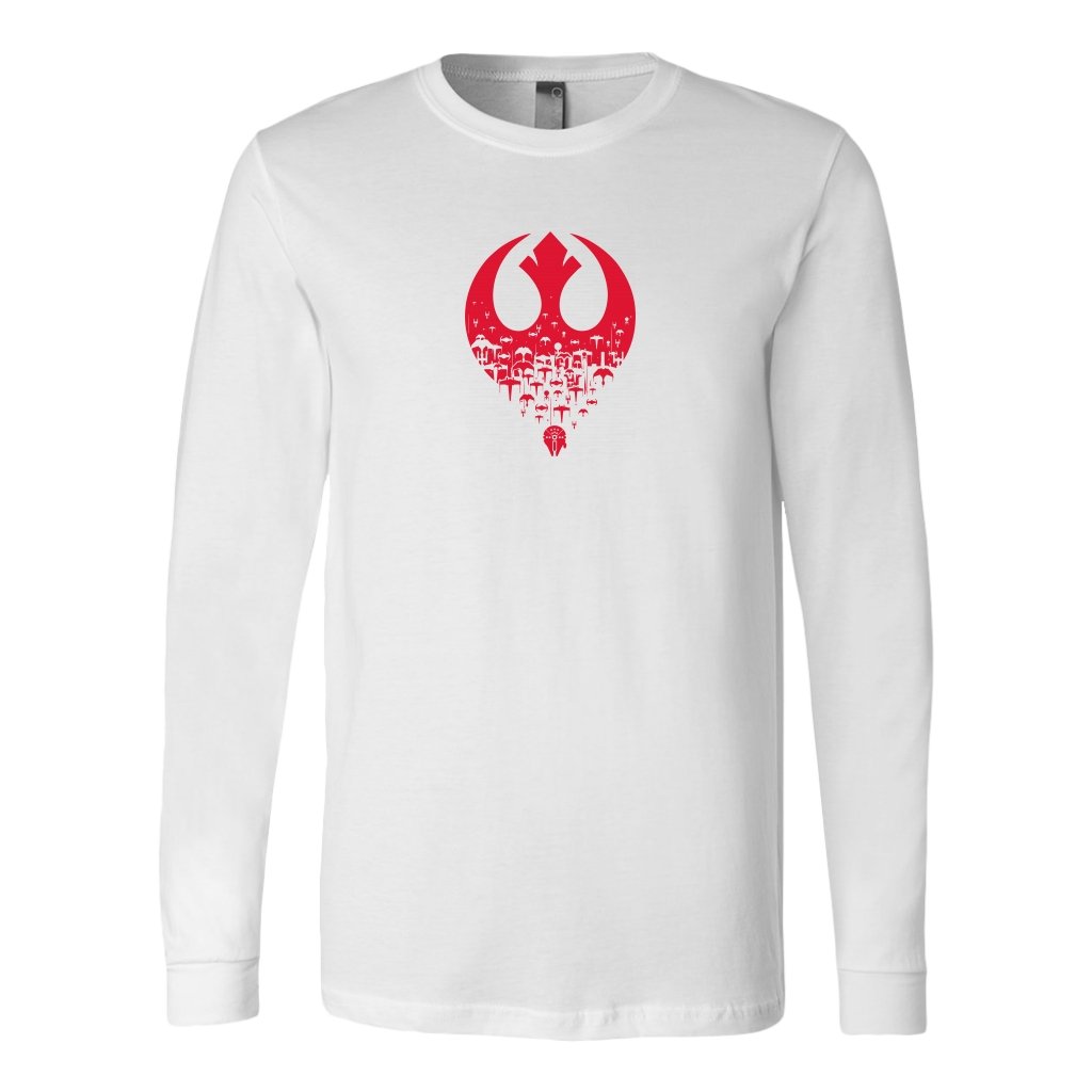 Rebel Aliance With Shutlle Long Sleeve ShirtT-shirt - My E Three