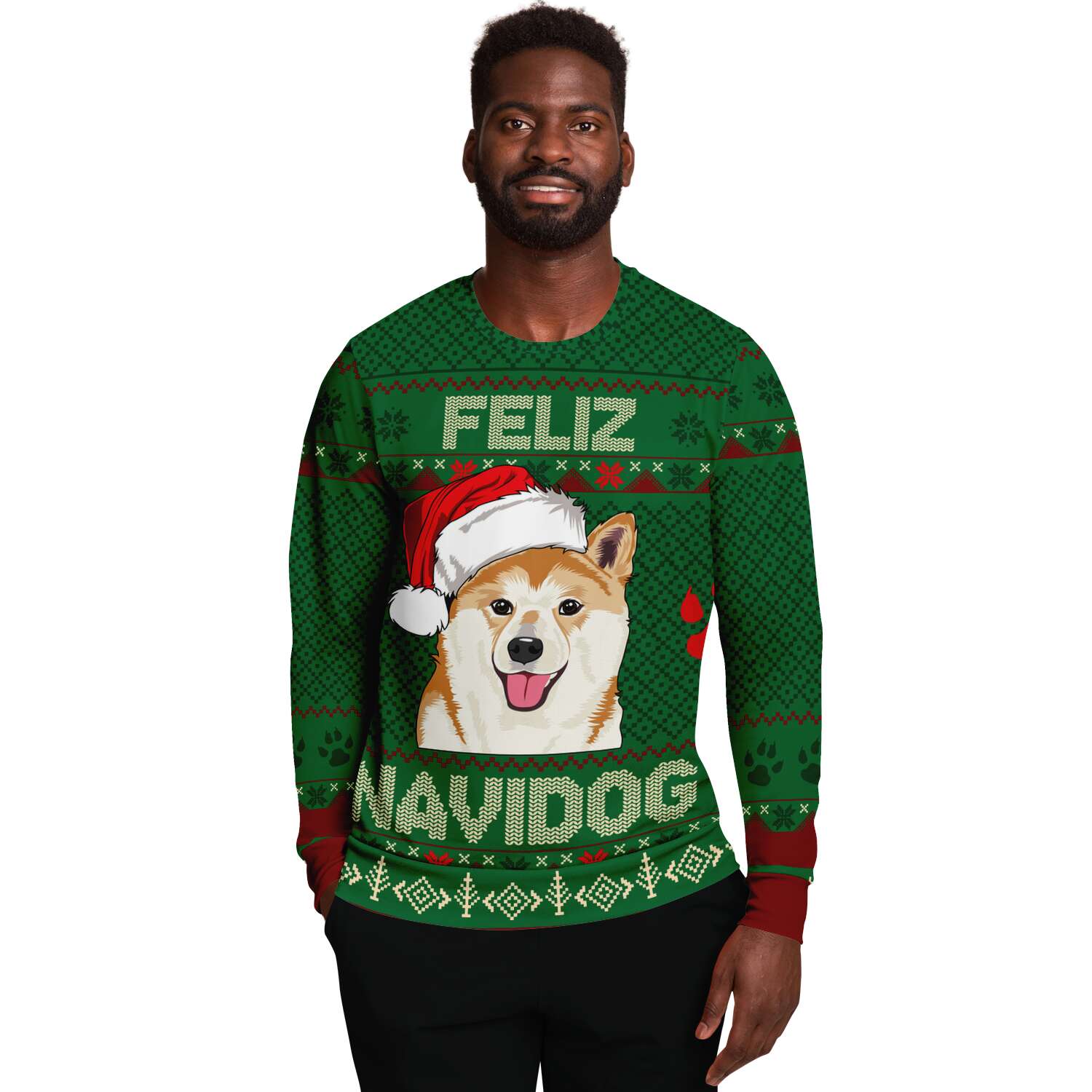 Shiba Inu Holiday SweaterFashion Sweatshirt - AOP - My E Three