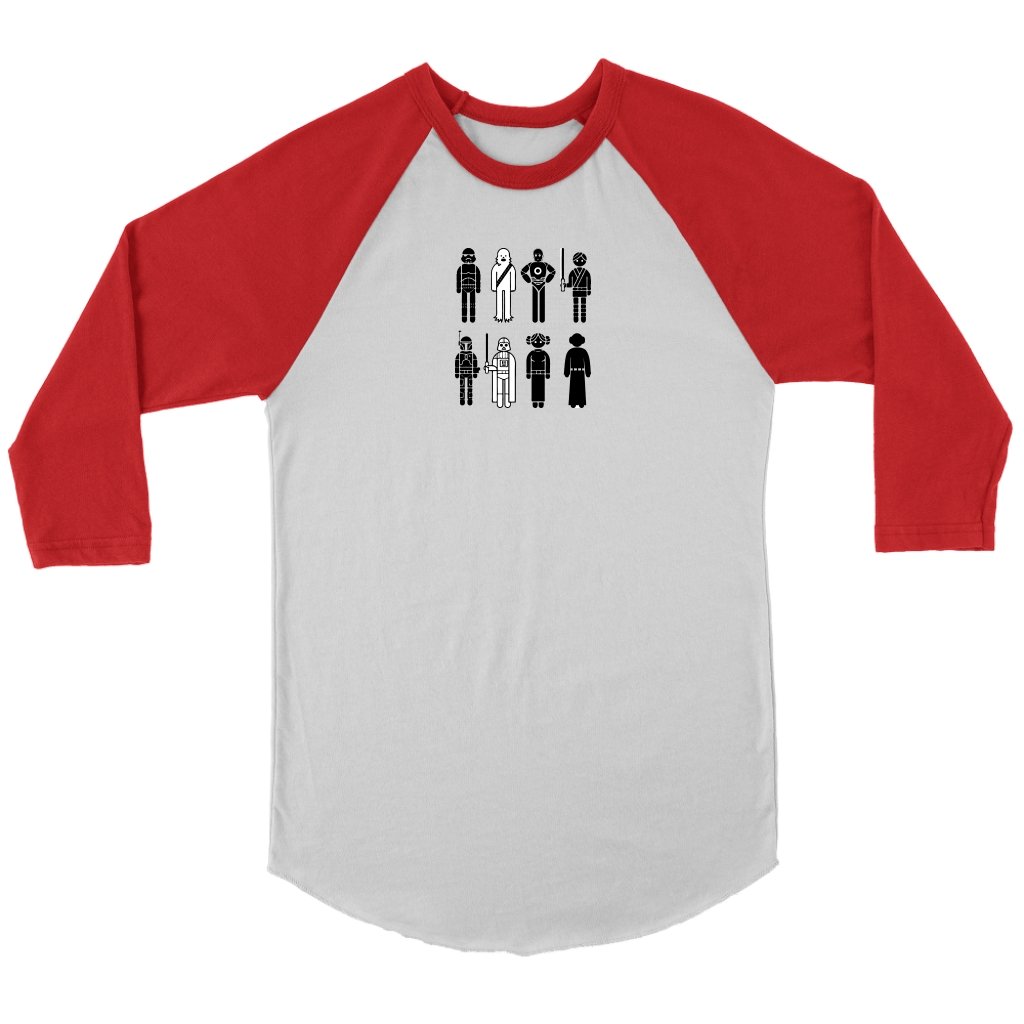 Star Wars Unisex 3/4 RaglanT-shirt - My E Three