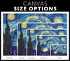 Starry Night Van Gogh Chicago CanvasCanvas Wall Art 3 - My E Three