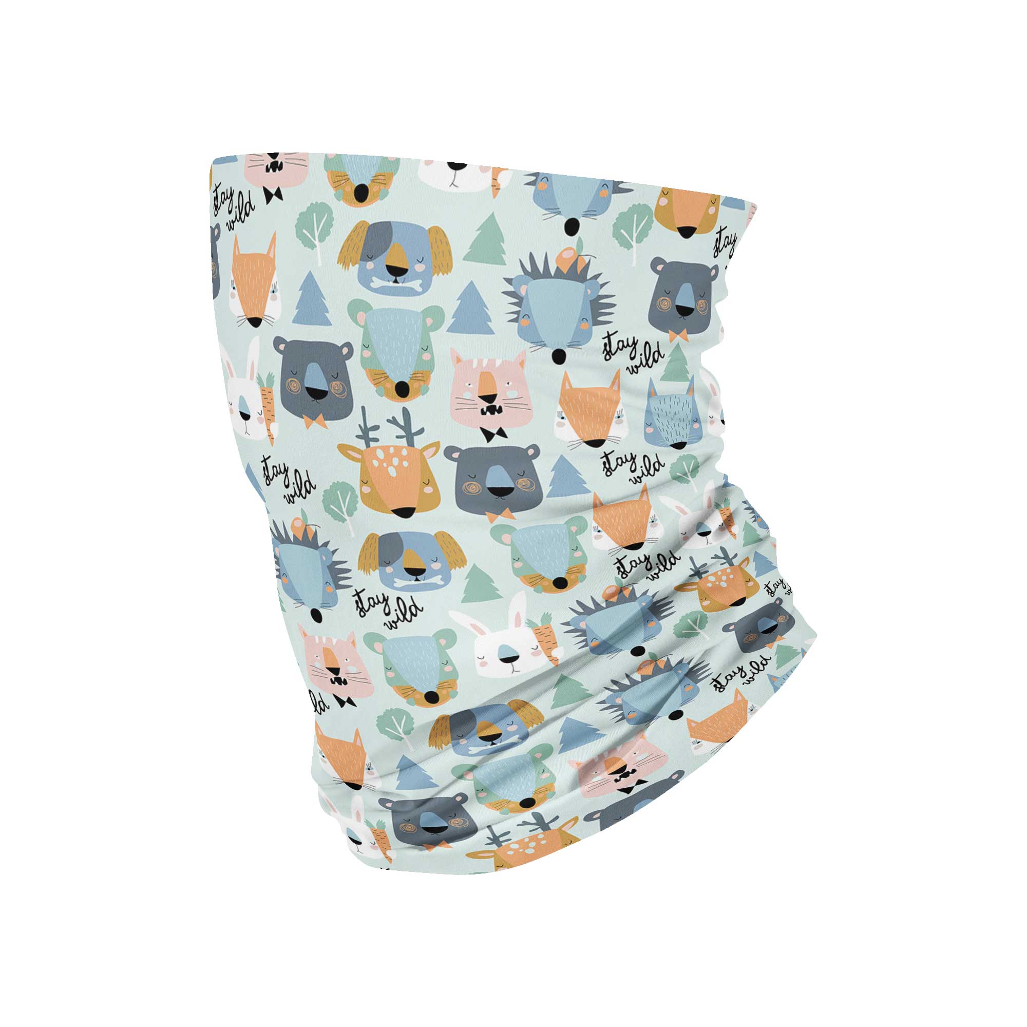 Animals - Stay Wild - Neck Gaiter fits Kids, Youth and PetiteNeck Gaiter - My E Three