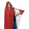 Traithlon Swim Bike Run Red with Black - Hooded BlanketHooded Blanket - My E Three