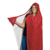 Load image into Gallery viewer, Traithlon Swim Bike Run Red with Black - Hooded BlanketHooded Blanket - My E Three