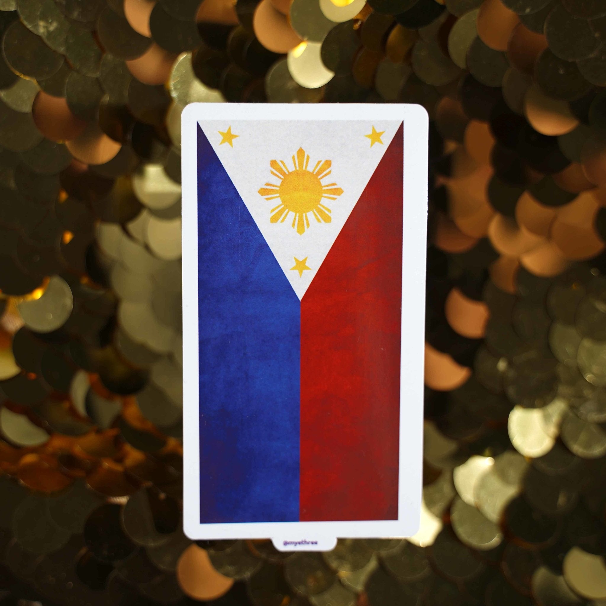 Vintage Philippines Flag Sticker or MagnetSticker or Magnet - My E Three